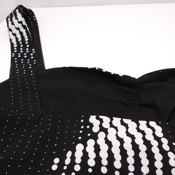 KENNETH COLE Retro Dot Lined Sleeveless Blouse NWT Sz XXL - Picture 9 of 15